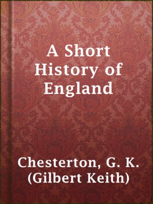 cover image of A Short History of England